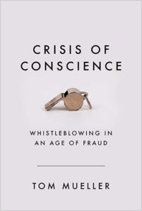 Cover of crisis of conscience. Close-up photo of a whistle on a white background.