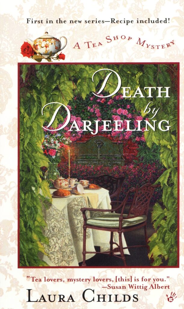 Cover of "Death by Darjeeling," by Laura Childs.